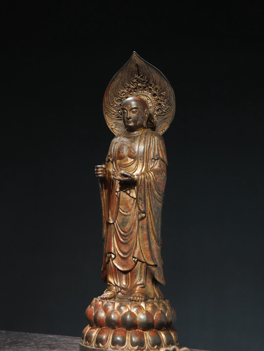 Bronze mud gold [King of Tibet] Buddha statue