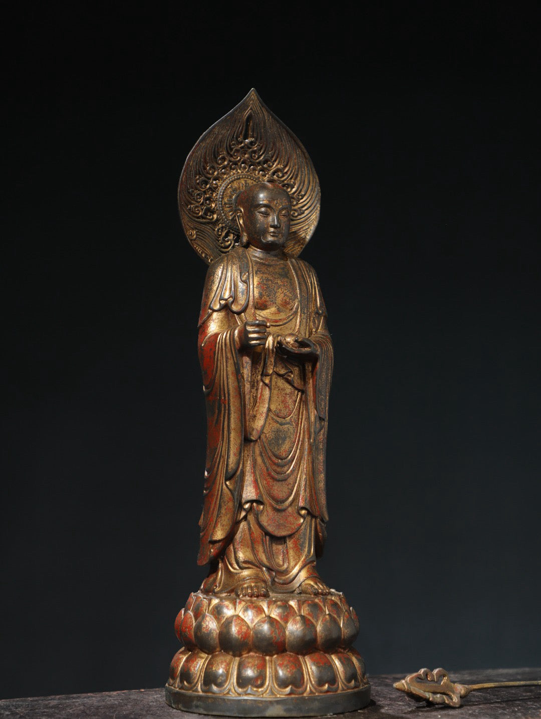 Bronze mud gold [King of Tibet] Buddha statue