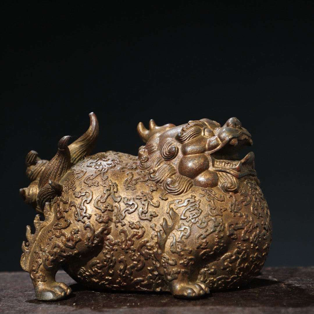 Bronze clay and gold inscriptions ornaments [Beast] ornaments