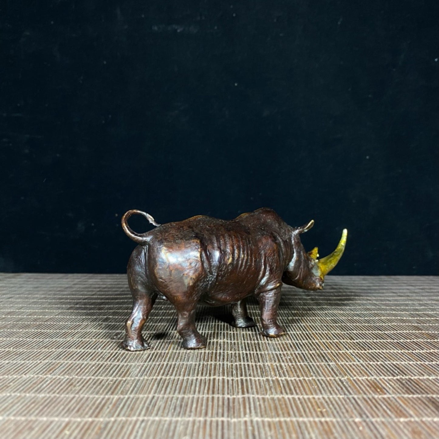 Pure copper gilded rhinoceros