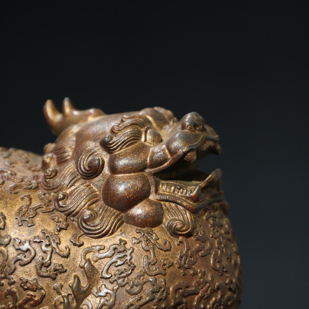 Bronze clay and gold inscriptions ornaments [Beast] ornaments