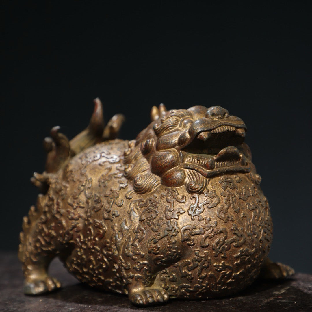 Bronze clay and gold inscriptions ornaments [Beast] ornaments