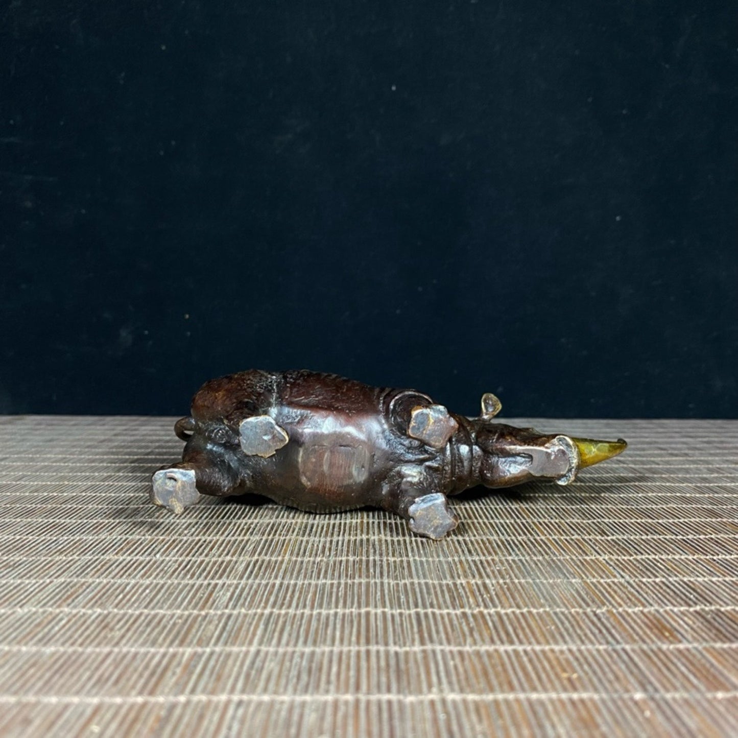 Pure copper gilded rhinoceros
