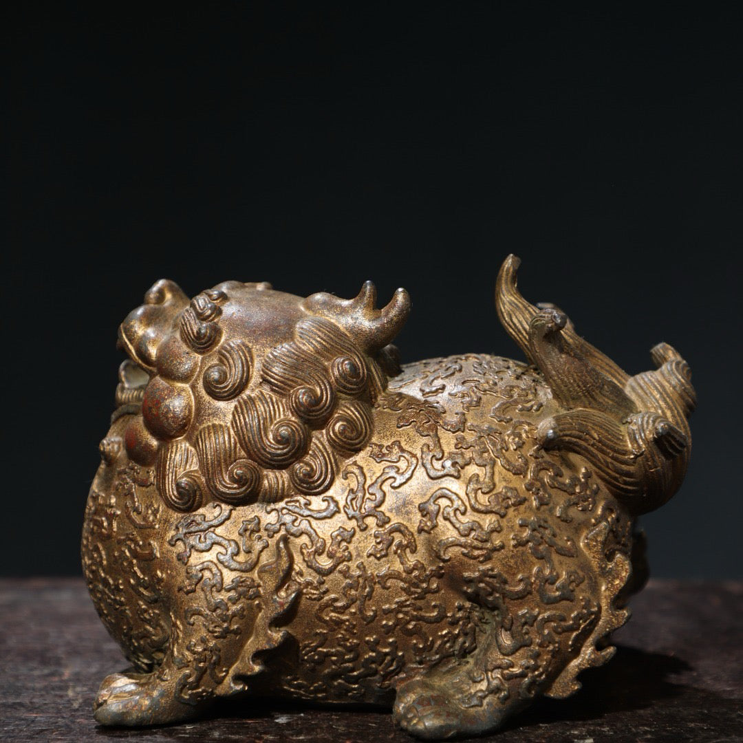 Bronze clay and gold inscriptions ornaments [Beast] ornaments