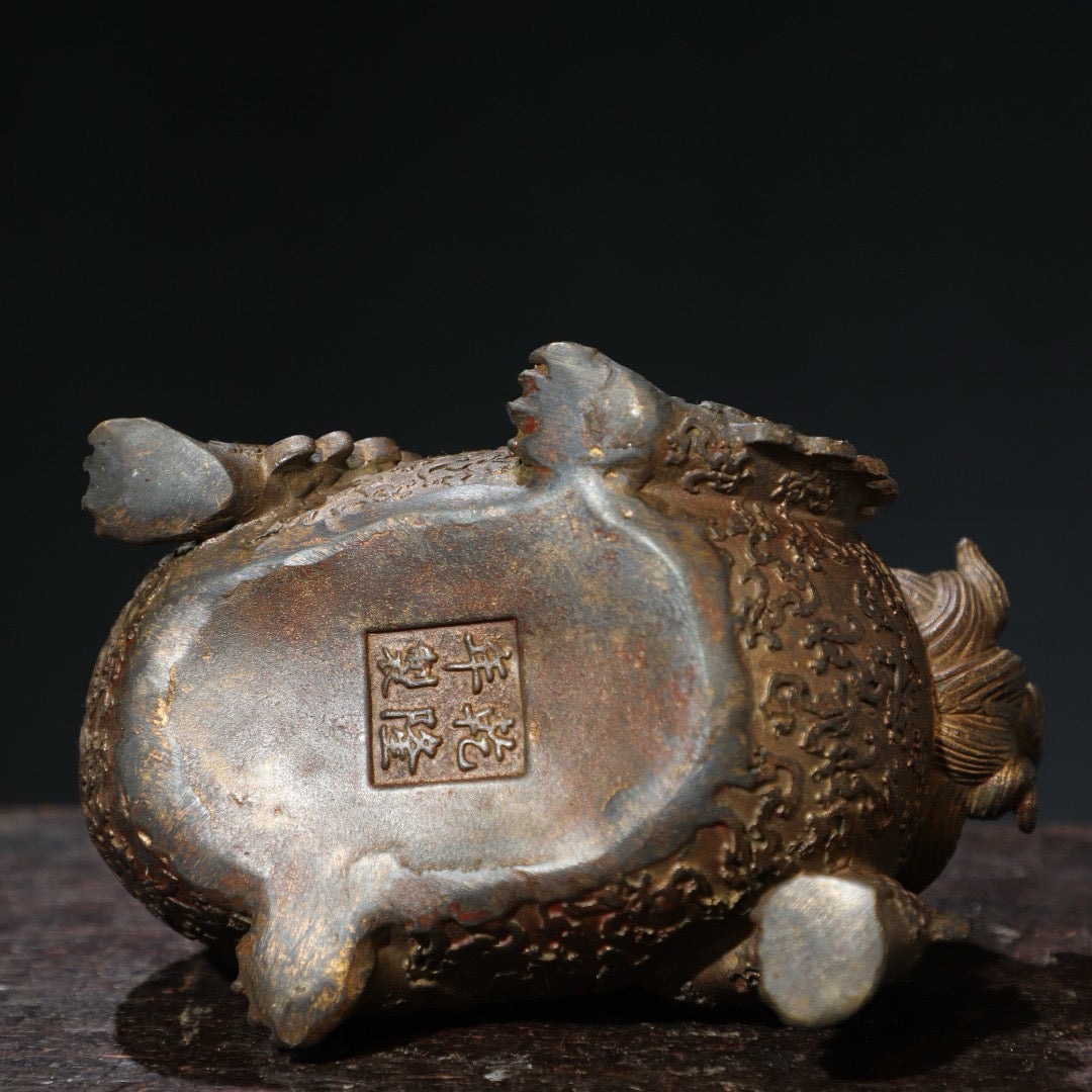 Bronze clay and gold inscriptions ornaments [Beast] ornaments