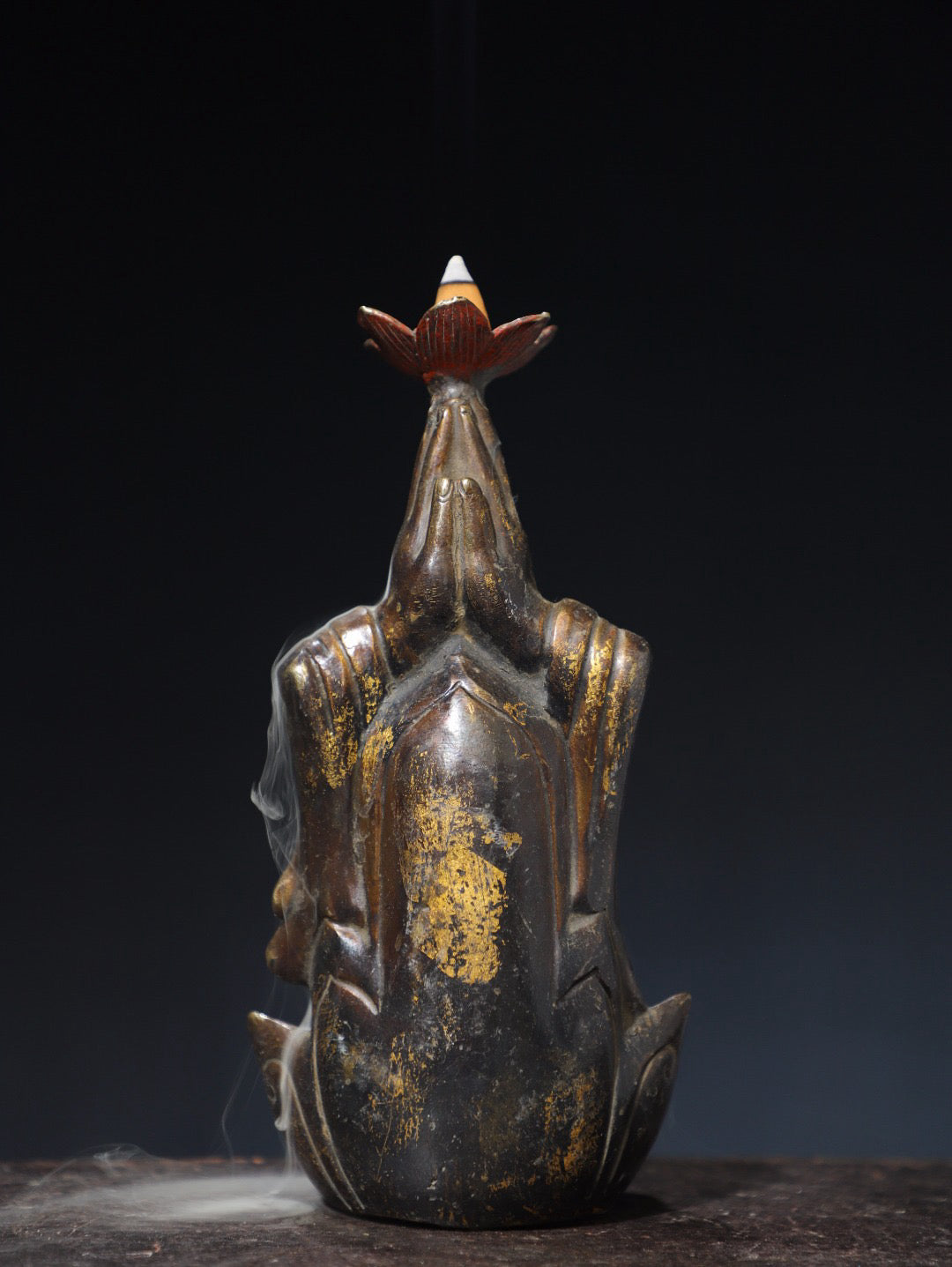 Chinese Antique Pure Copper [Guanyin] Backflow Fragrance