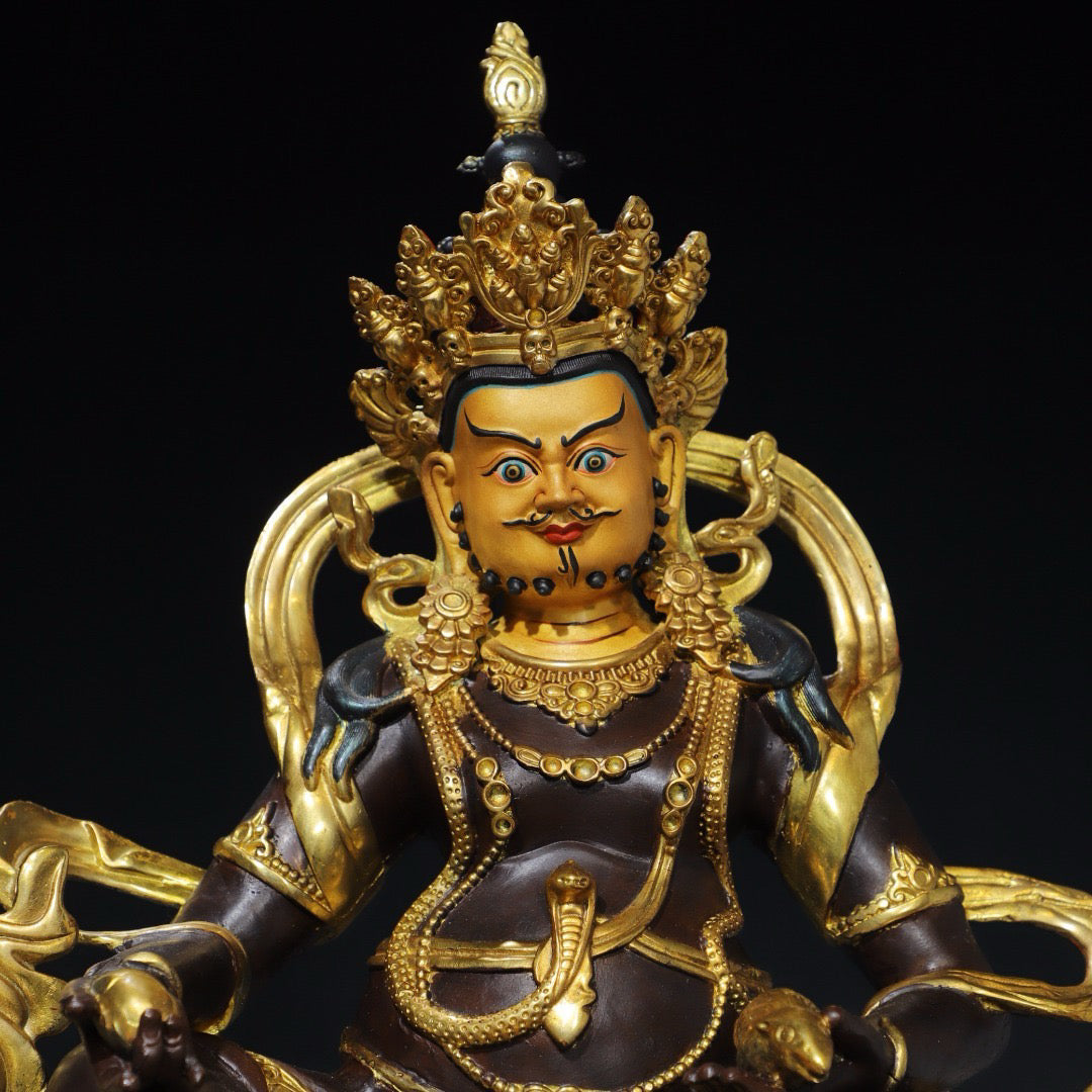 Chinese antique pure copper [God of Wealth] Buddha statue