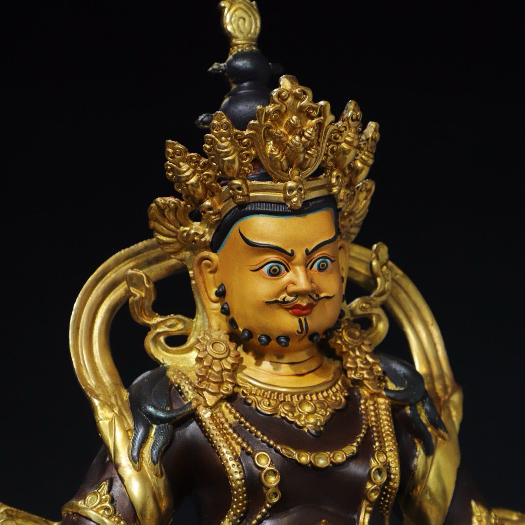 Chinese antique pure copper [God of Wealth] Buddha statue