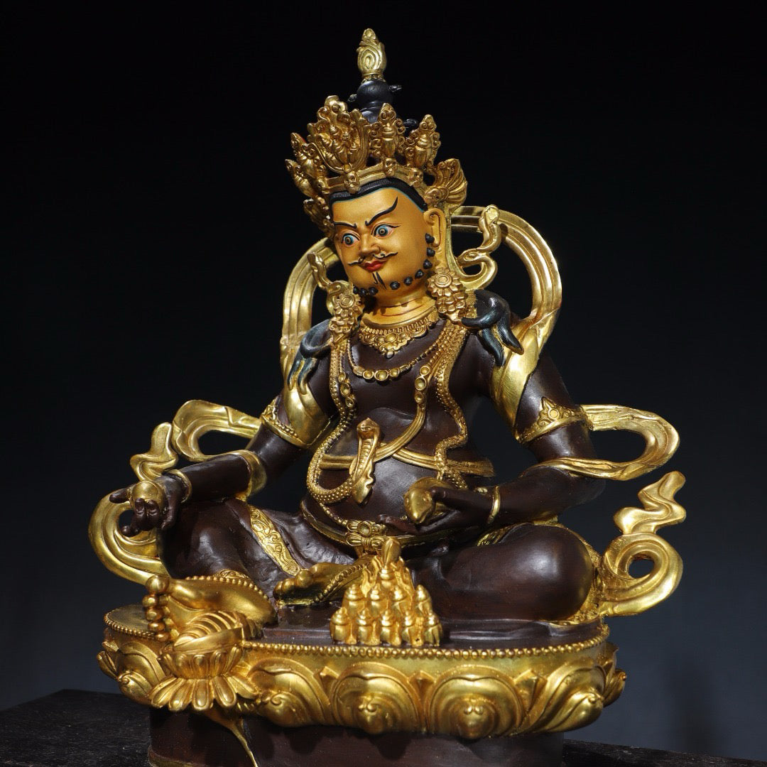 Chinese antique pure copper [God of Wealth] Buddha statue