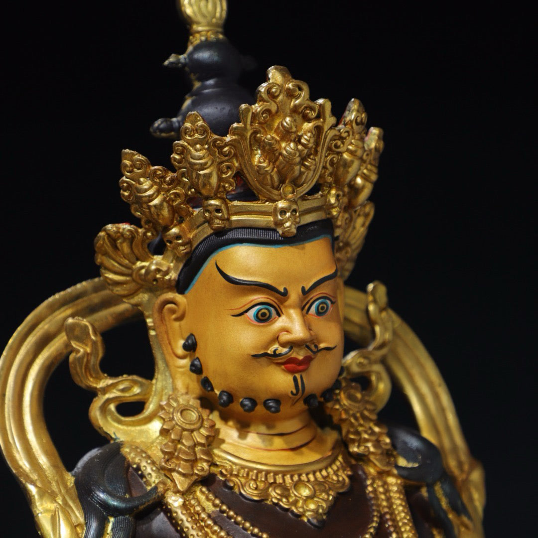 Chinese antique pure copper [God of Wealth] Buddha statue