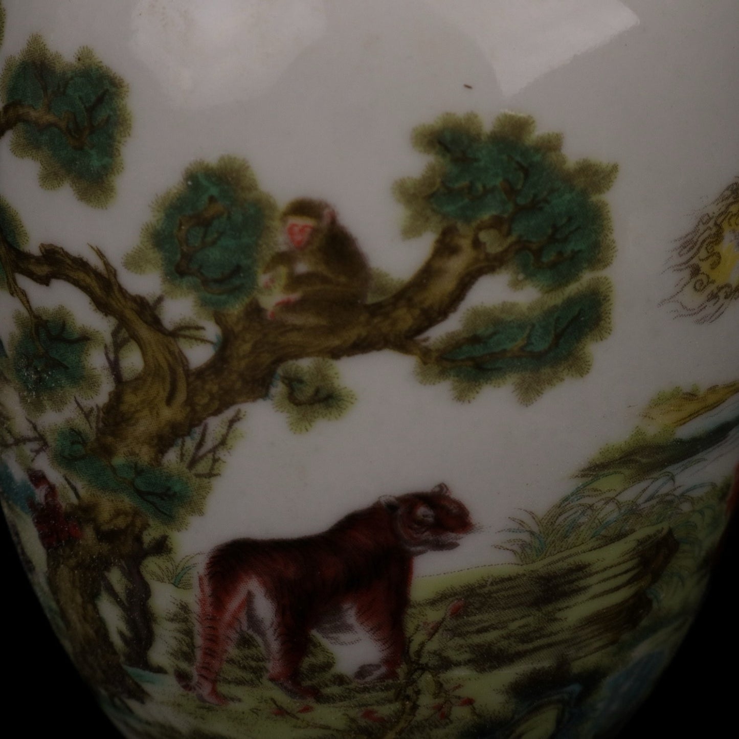 Pink Twelve Zodiac Pattern Small Tea Jar