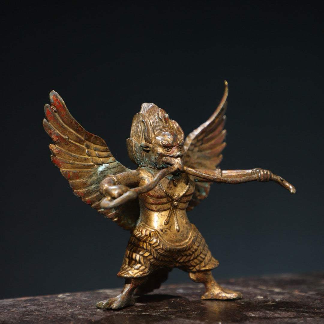 Bronze mud gold [Dapeng Bird] Buddha statue