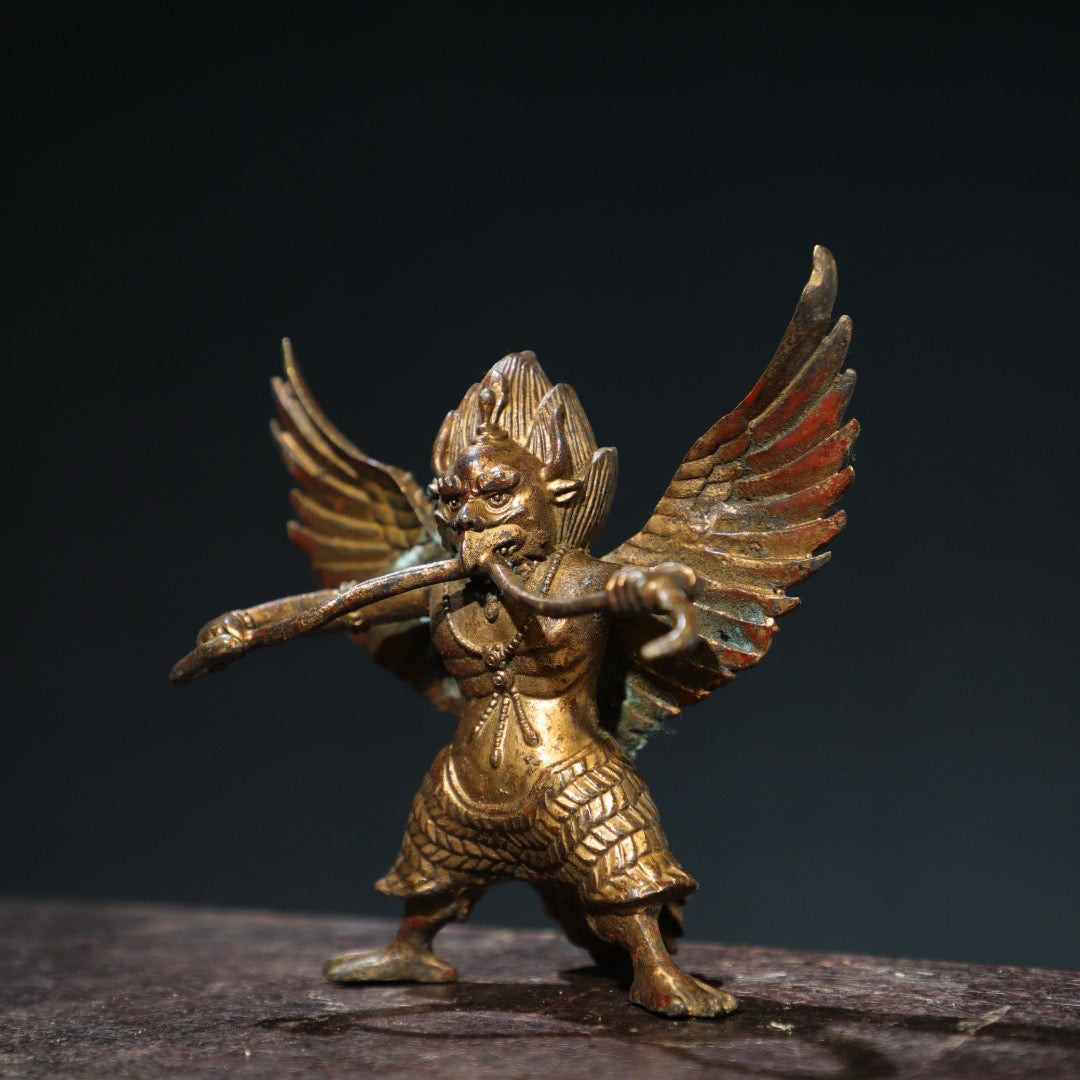 Bronze mud gold [Dapeng Bird] Buddha statue