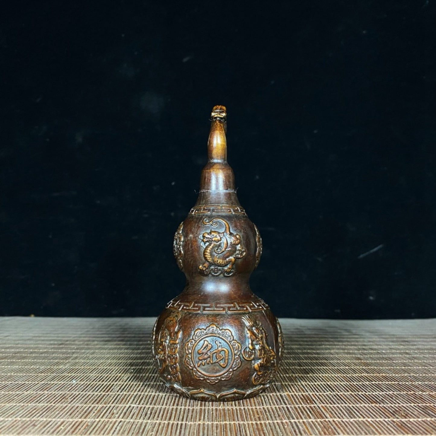 Pure copper brings wealth and blessings, Pixiu dragon head gourd