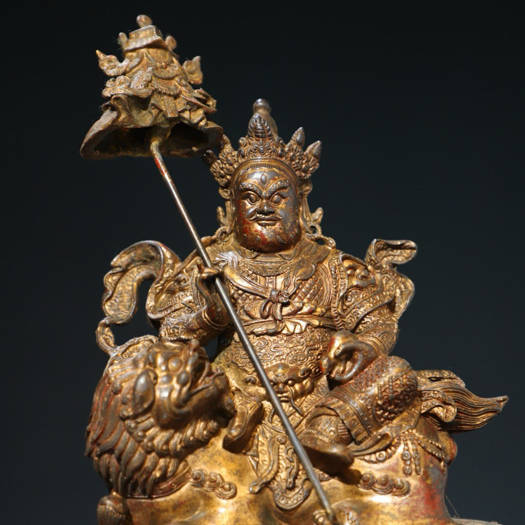 Bronze mud gold [Treasure Heavenly King] Buddha statue