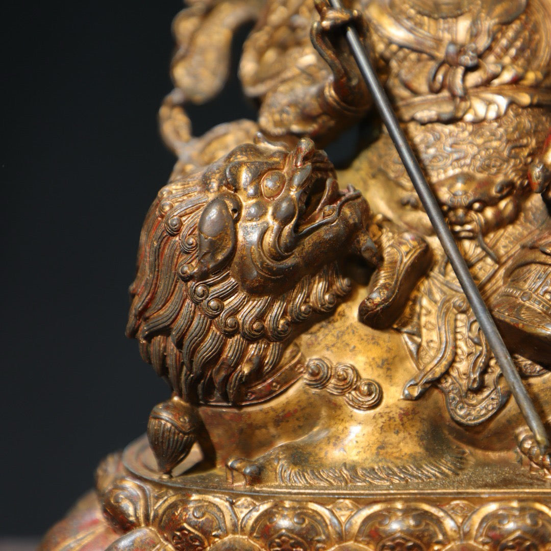 Bronze mud gold [Treasure Heavenly King] Buddha statue