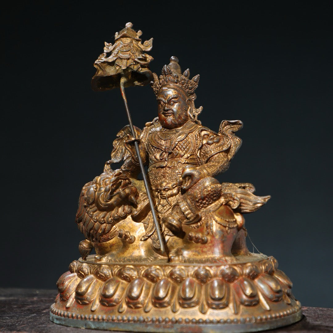 Bronze mud gold [Treasure Heavenly King] Buddha statue