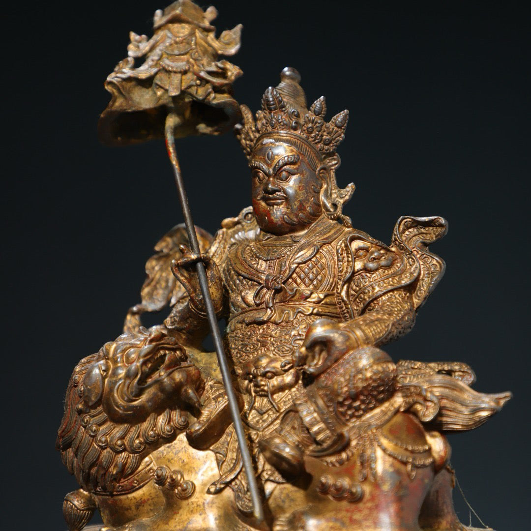 Bronze mud gold [Treasure Heavenly King] Buddha statue