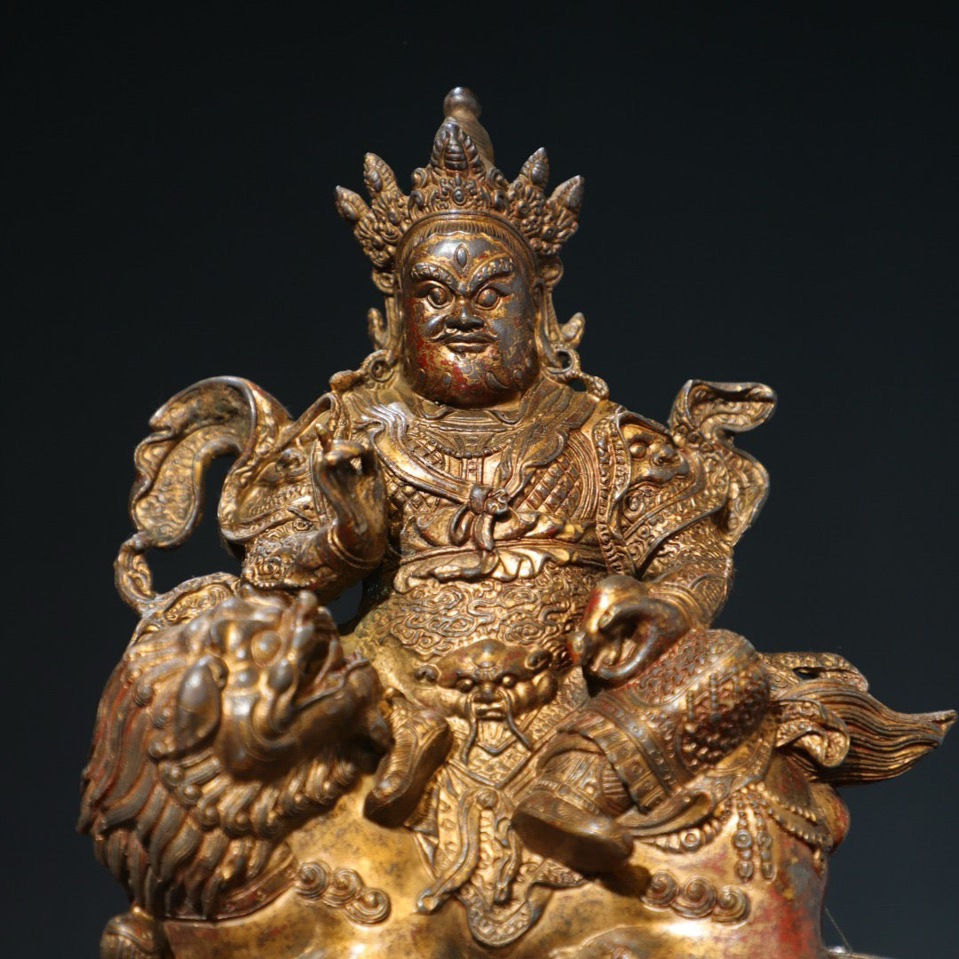 Bronze mud gold [Treasure Heavenly King] Buddha statue