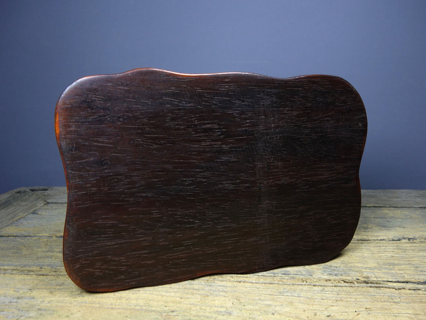 Chinese antique rosewood carved tea plate