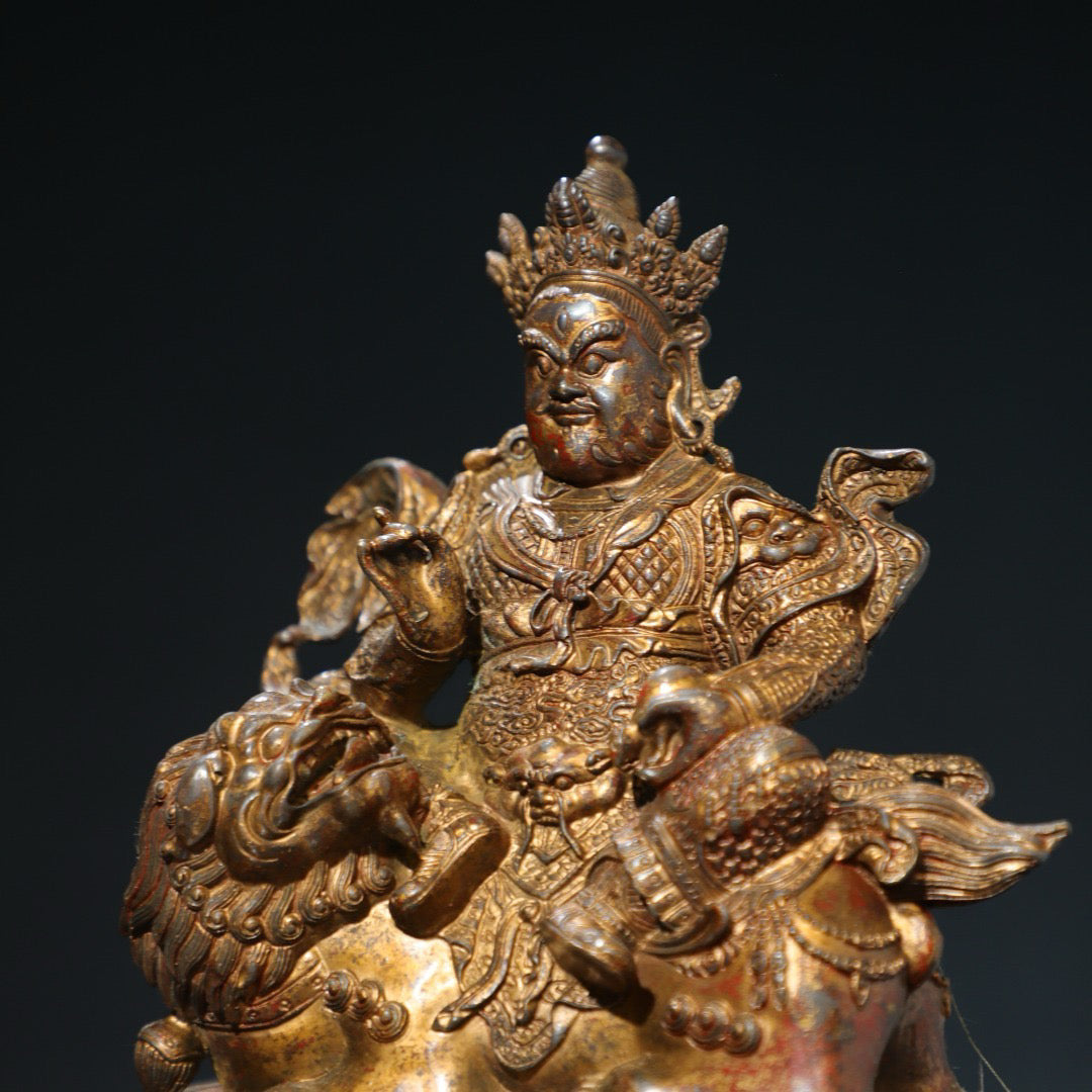 Bronze mud gold [Treasure Heavenly King] Buddha statue
