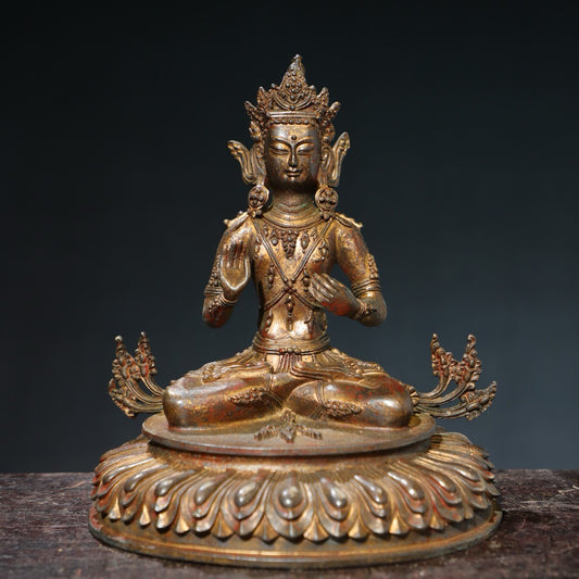 Bronze mud gold [Great Holding Vajra] Buddha statue