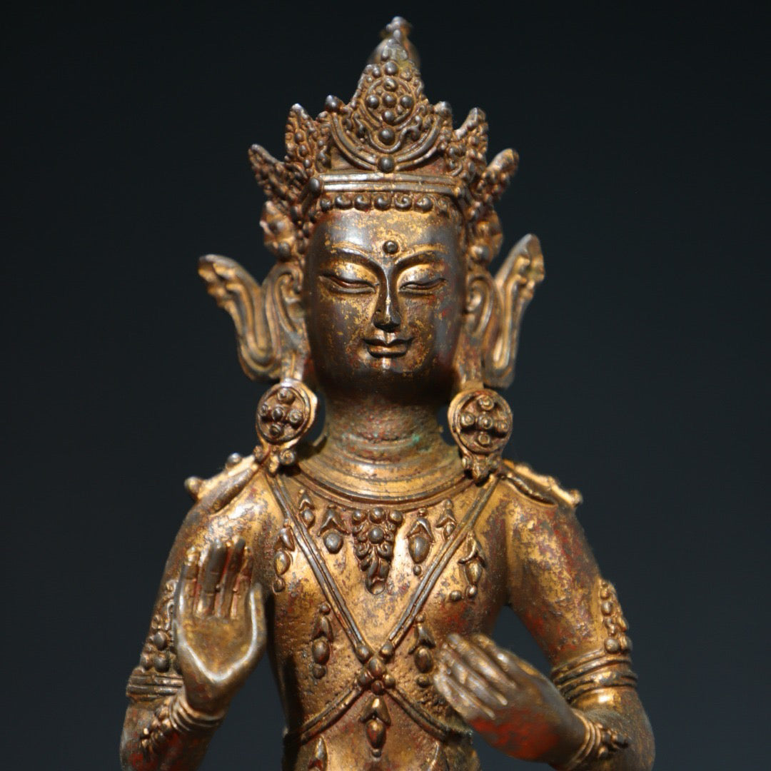 Bronze mud gold [Great Holding Vajra] Buddha statue