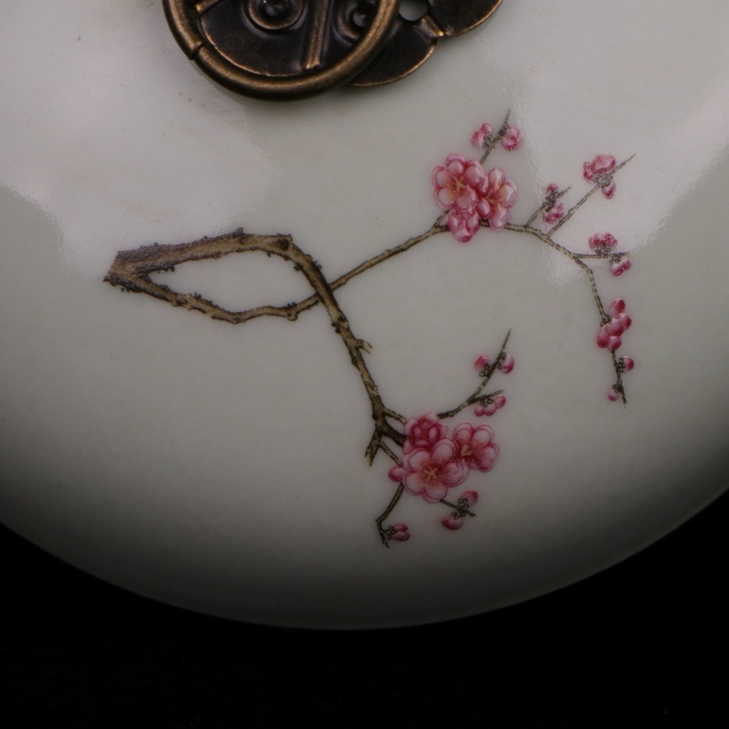 Pink Joyful Eyebrow Pattern Small Ginseng Jar