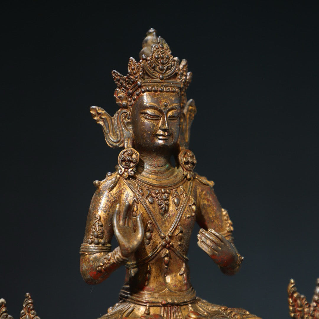 Bronze mud gold [Great Holding Vajra] Buddha statue