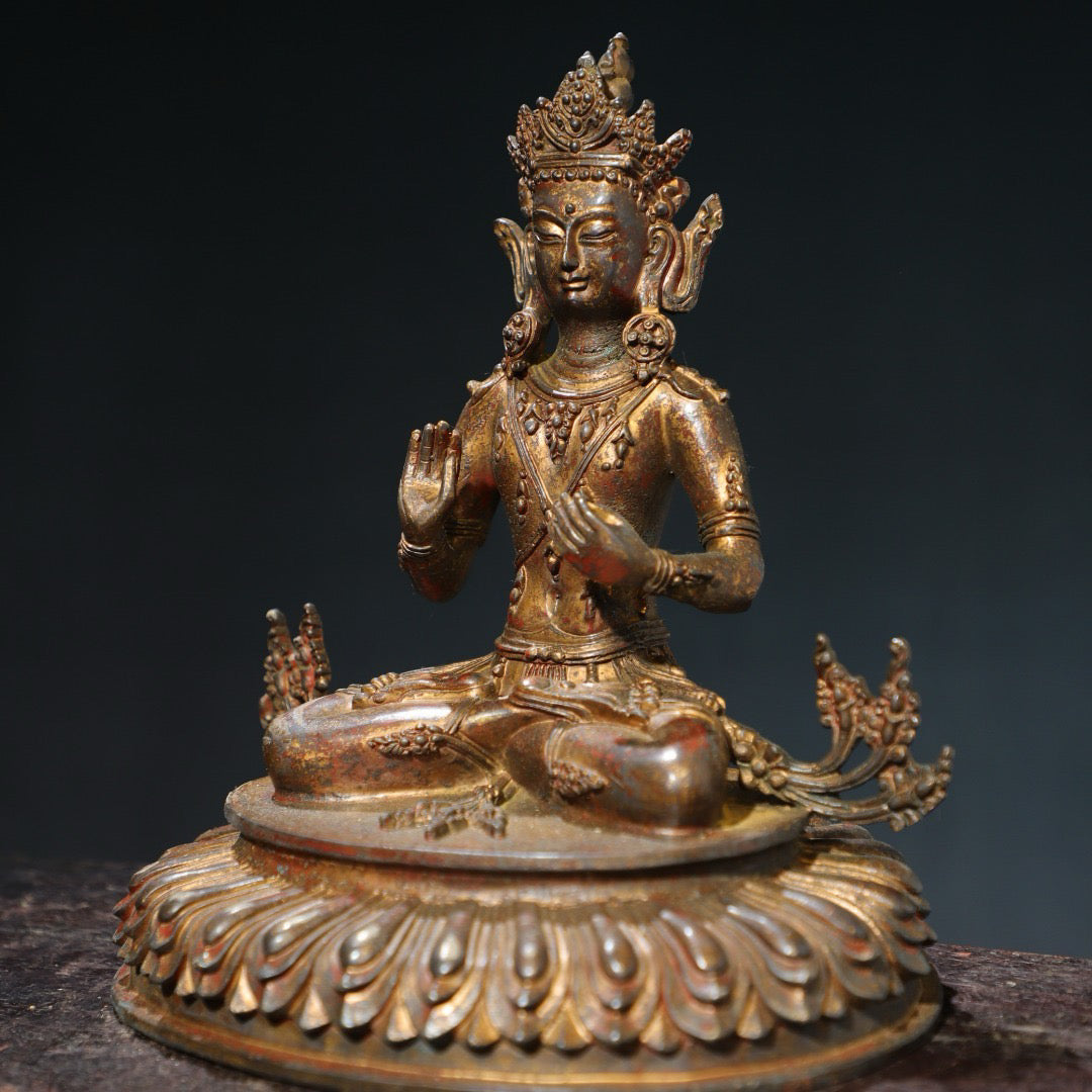 Bronze mud gold [Great Holding Vajra] Buddha statue