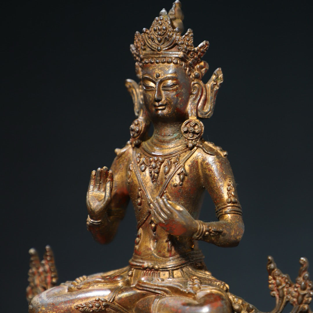 Bronze mud gold [Great Holding Vajra] Buddha statue