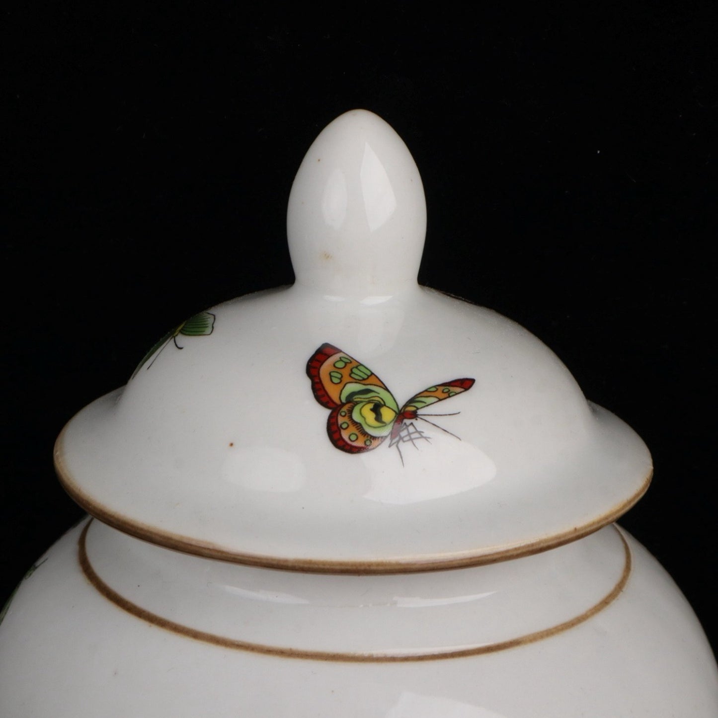 Blue and white fortune and good fortune patterned general jar