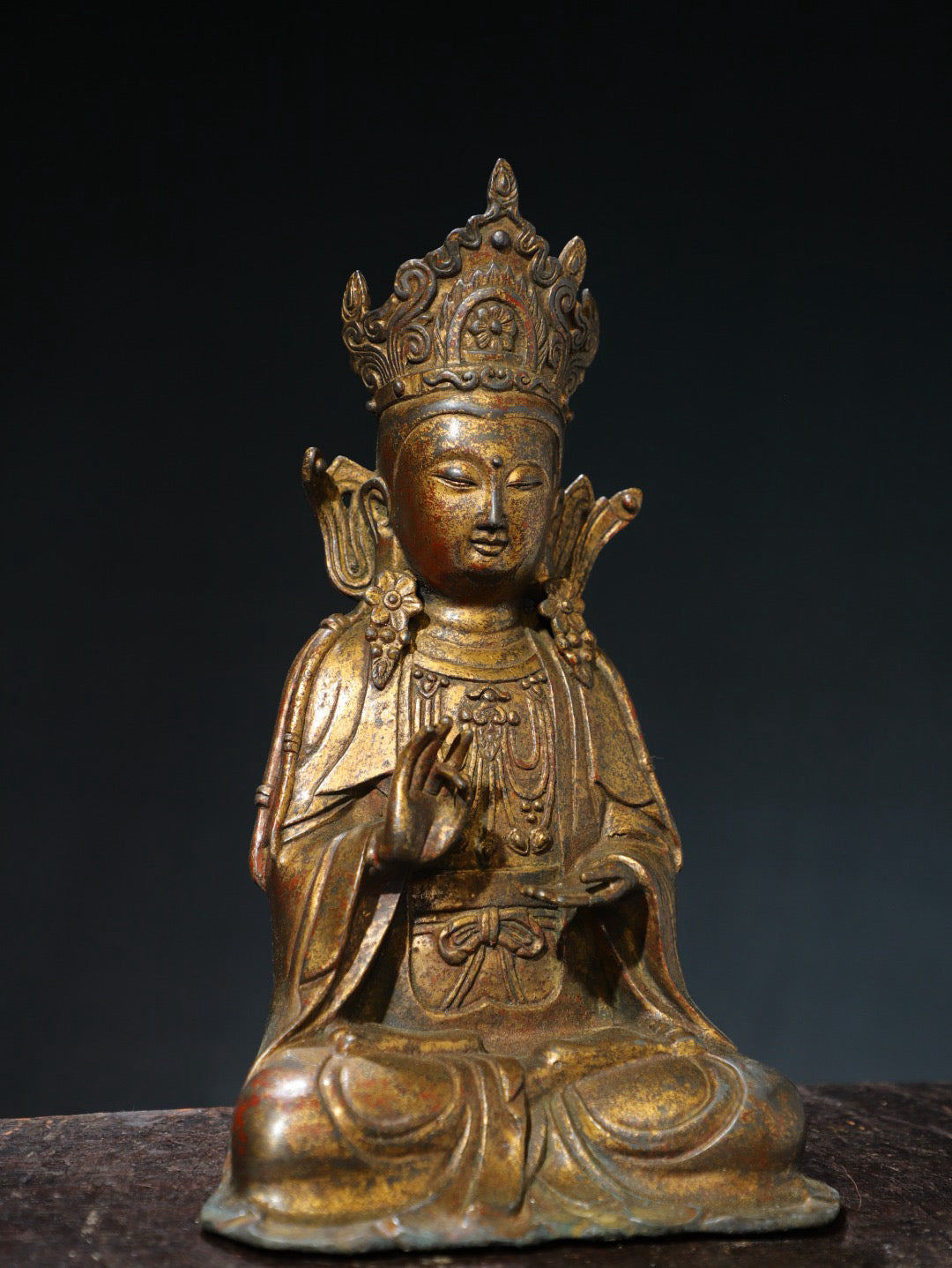 Copper clay gold [Guanyin] Buddha statue