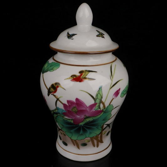 Blue and White Home and Wanshixing Pattern General Jar