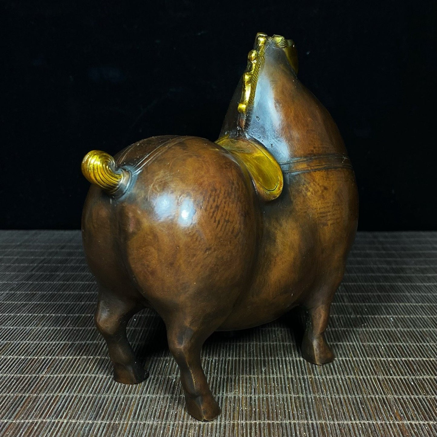 Pure copper gilded golden horse
