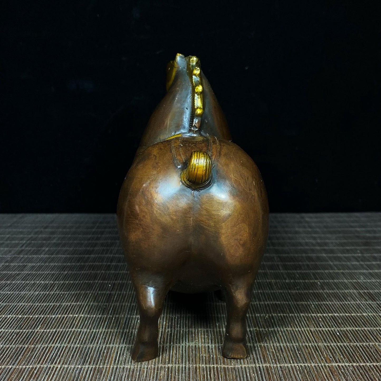 Pure copper gilded golden horse