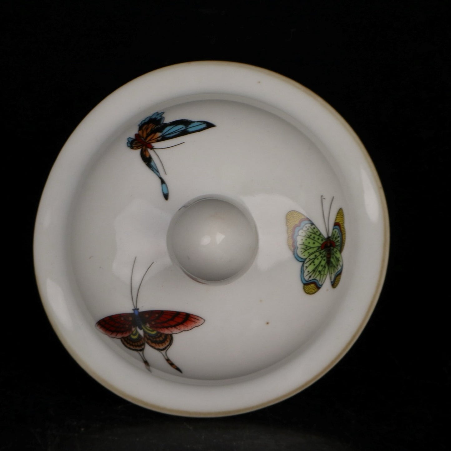 Blue and white longevity double full pattern general jar