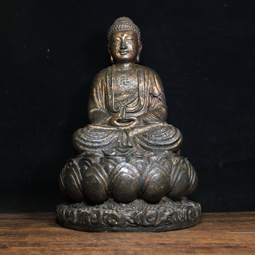 Chinese antique pure copper Buddha statue ornaments