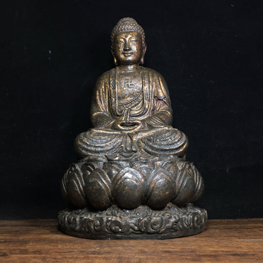 Chinese antique pure copper Buddha statue ornaments