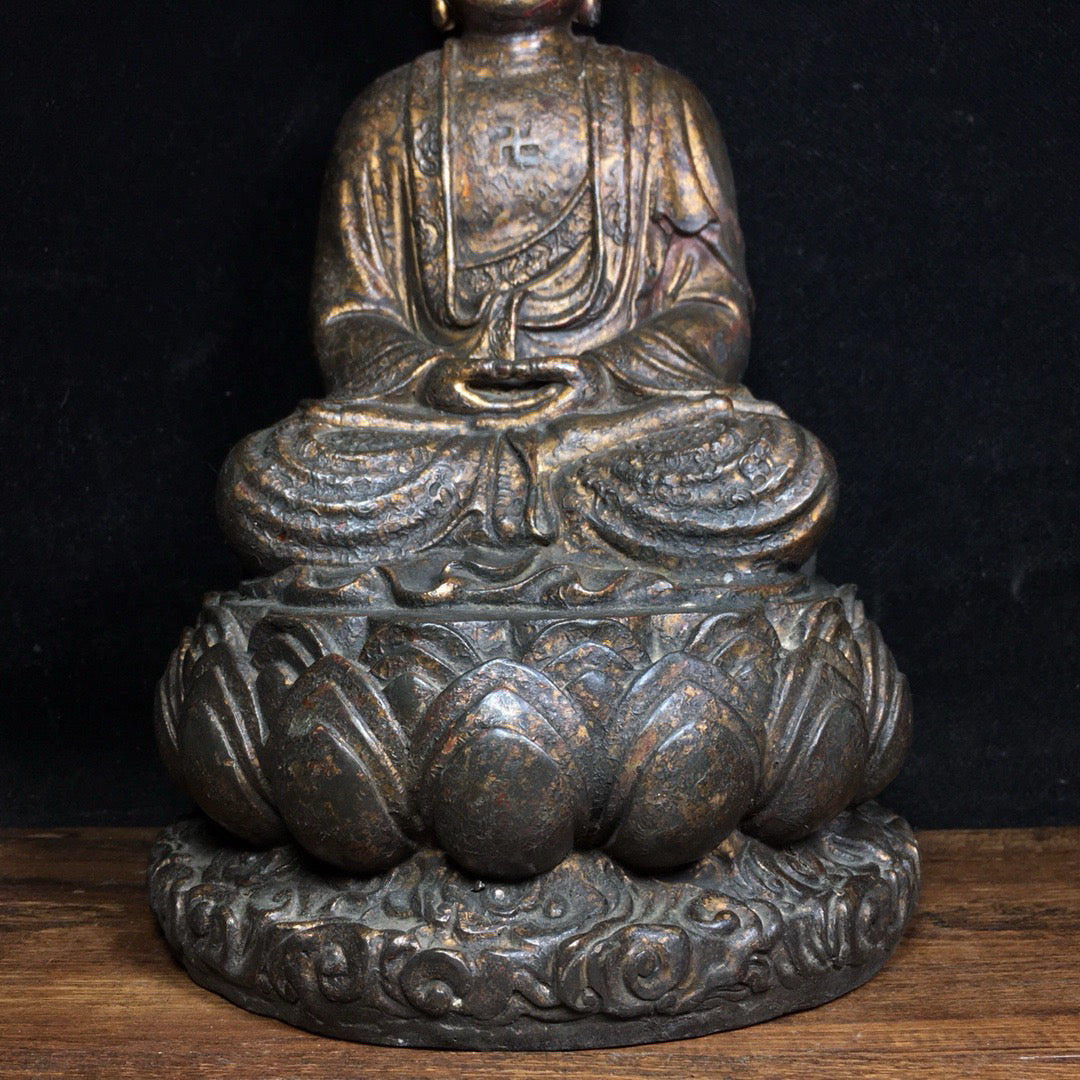 Chinese antique pure copper Buddha statue ornaments