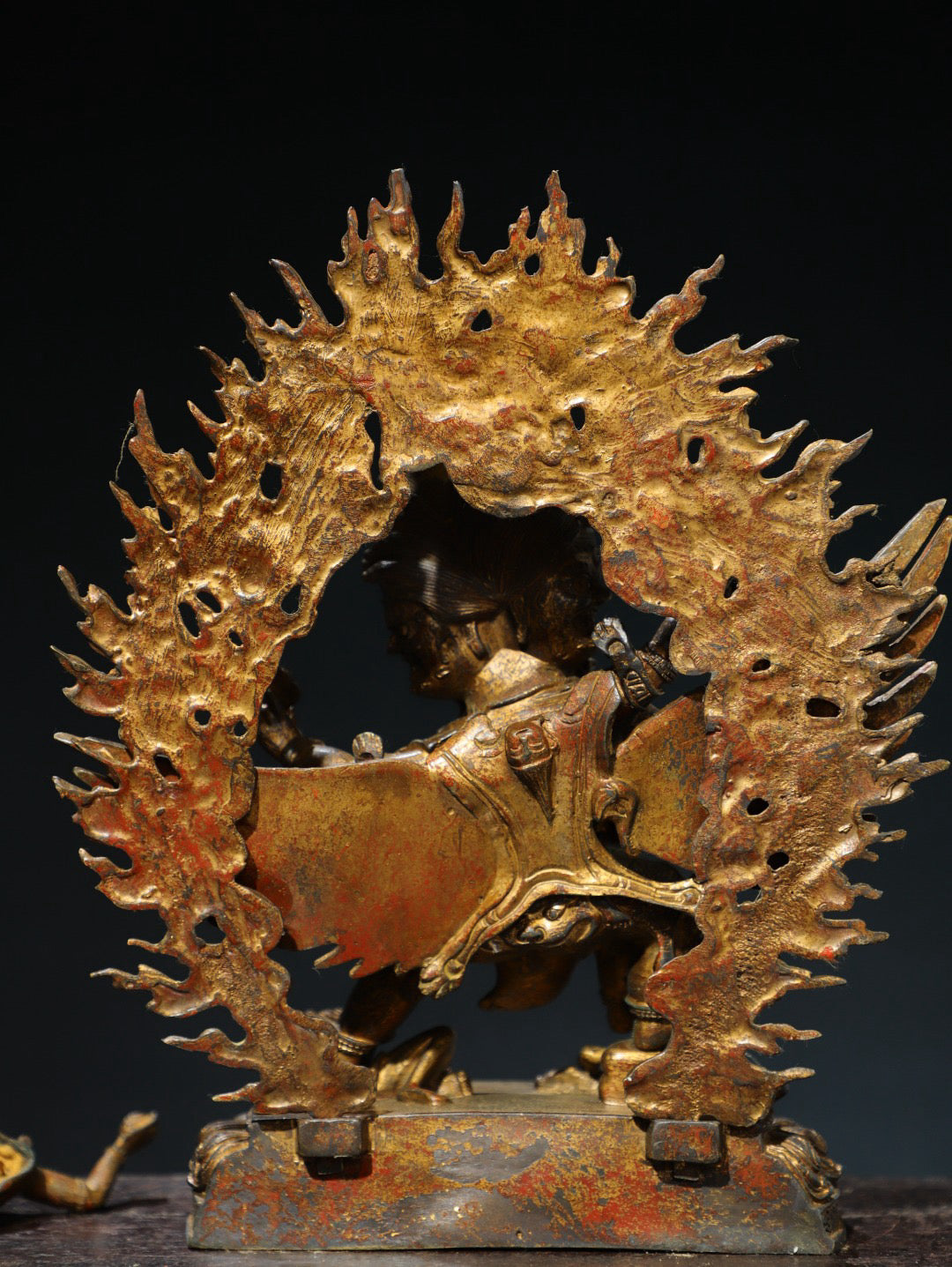 Bronze mud gold [Horse Head Vajra] Buddha statue