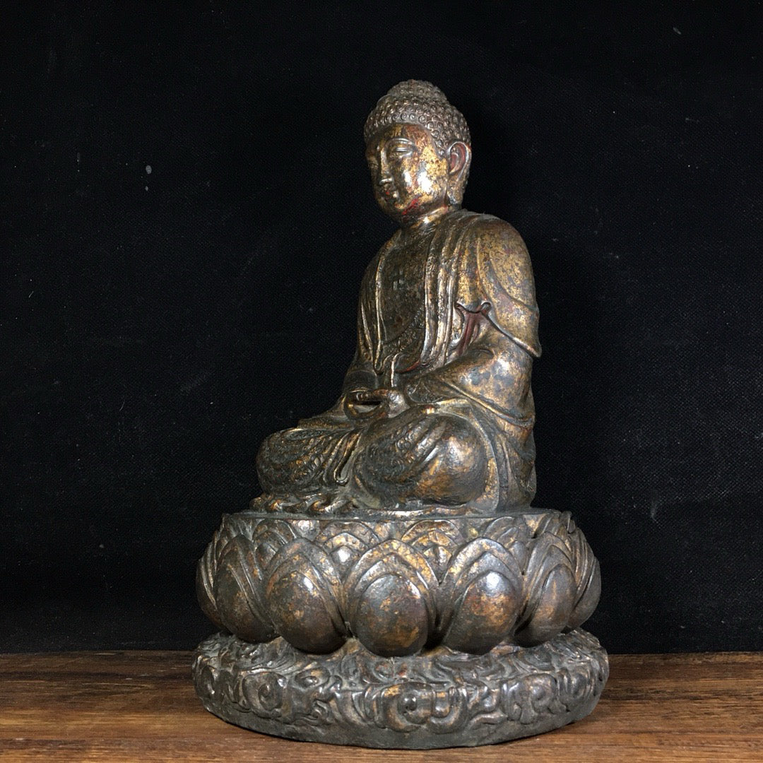Chinese antique pure copper Buddha statue ornaments