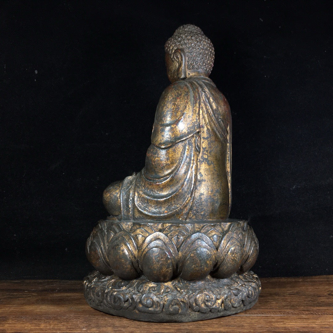 Chinese antique pure copper Buddha statue ornaments