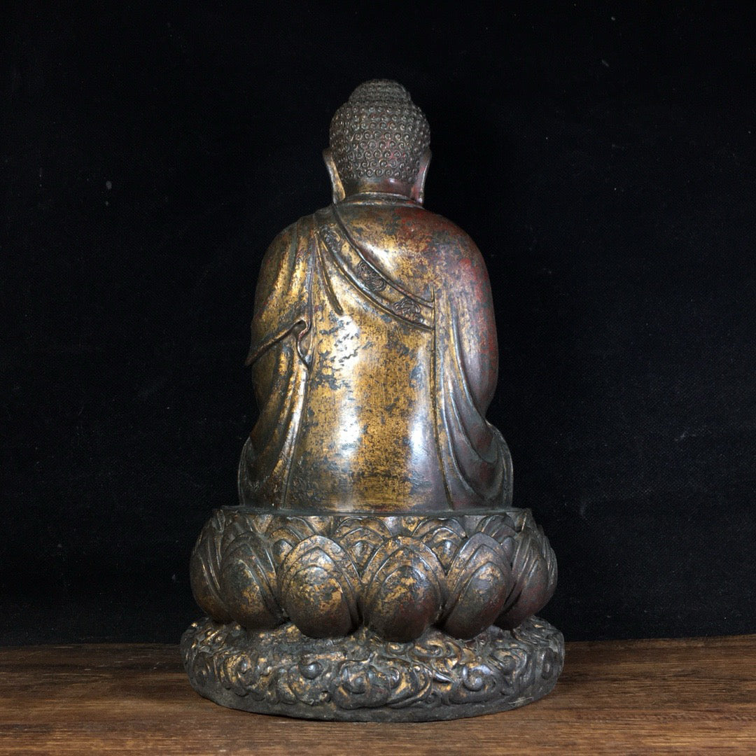 Chinese antique pure copper Buddha statue ornaments