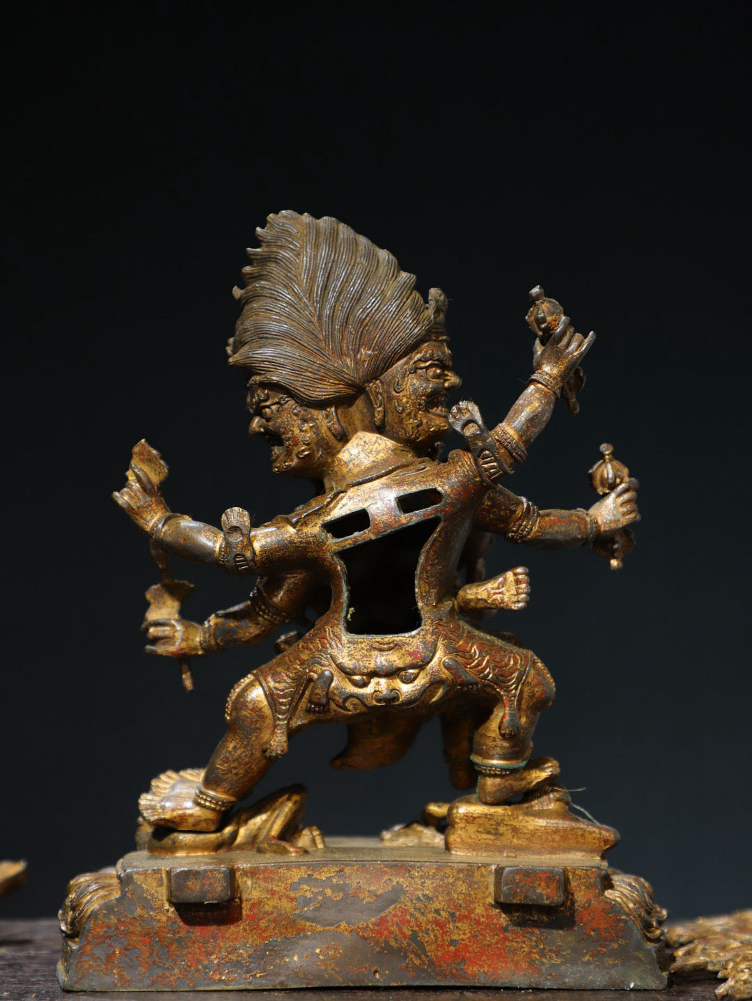 Bronze mud gold [Horse Head Vajra] Buddha statue