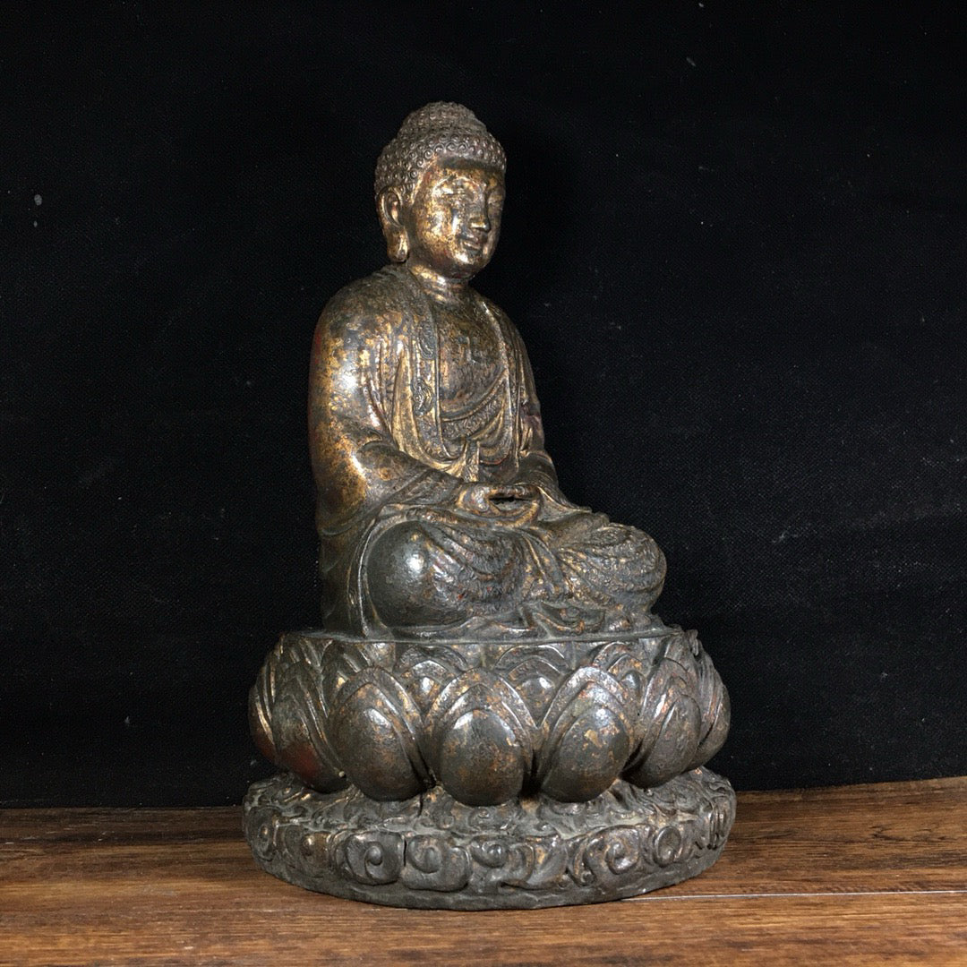 Chinese antique pure copper Buddha statue ornaments