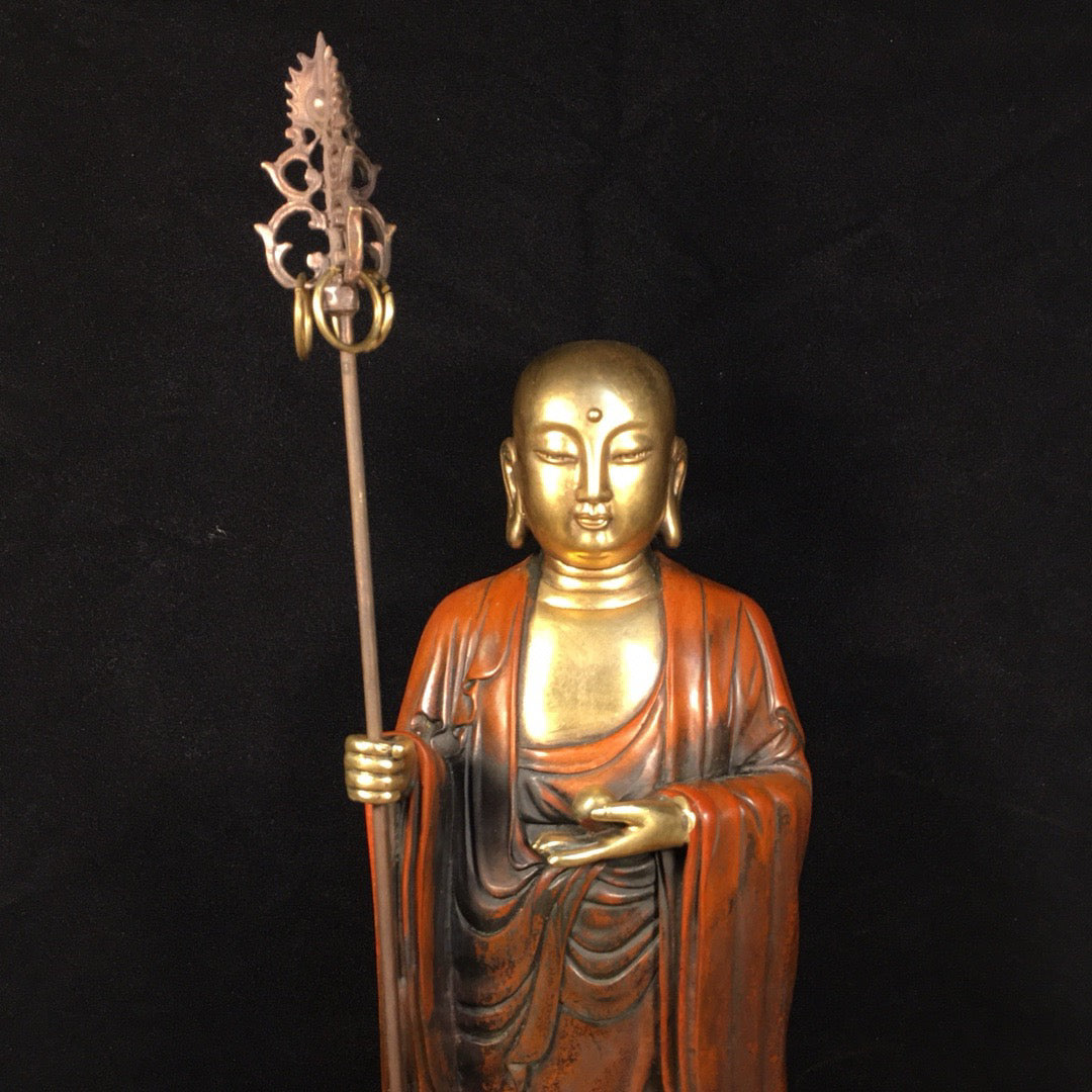 Chinese Antique Pure Copper Treasure King