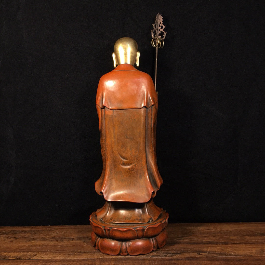 Chinese Antique Pure Copper Treasure King