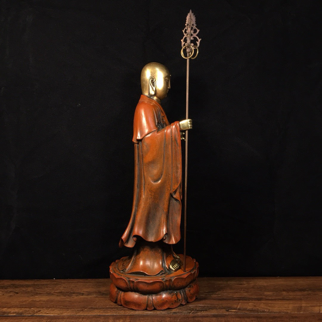 Chinese Antique Pure Copper Treasure King