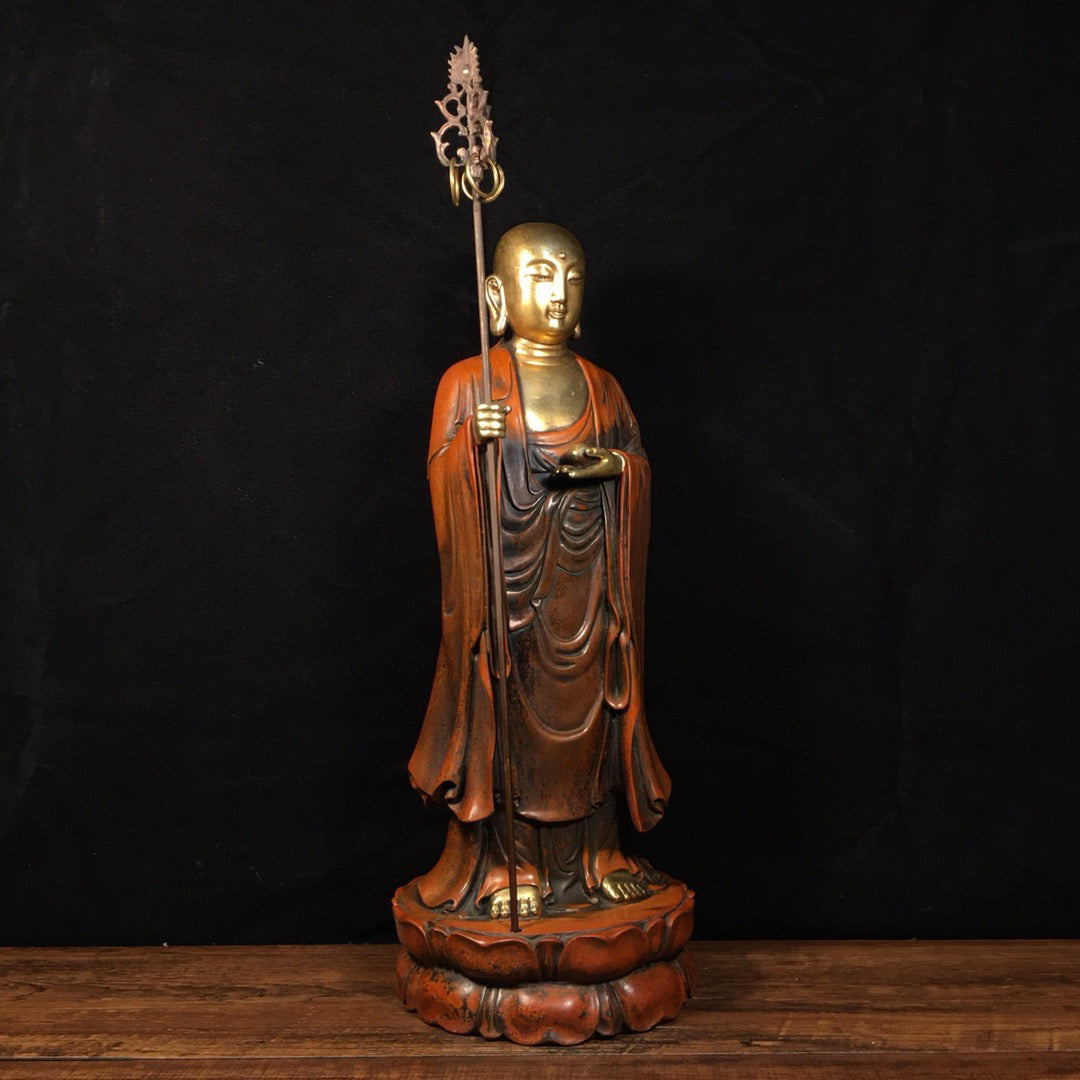 Chinese Antique Pure Copper Treasure King